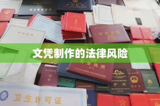郧阳文凭制作的法律风险