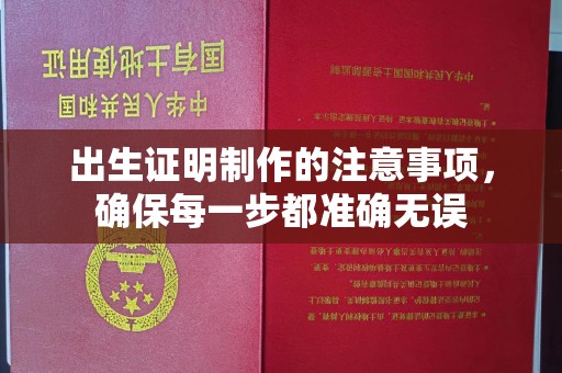 郧阳出生证明制作的注意事项，确保每一步都准确无误