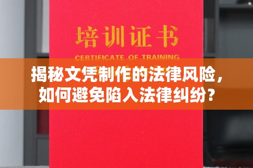 郧阳揭秘文凭制作的法律风险，如何避免陷入法律纠纷？
