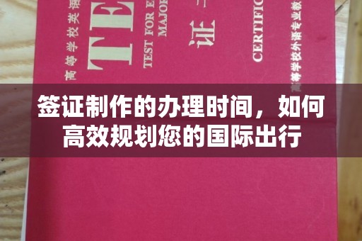 郧阳签证制作的办理时间，如何高效规划您的国际出行